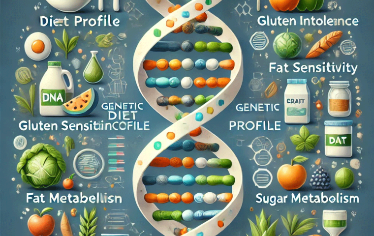 A-high-quality-image-representing-a-genetic-diet-profile-for-personalized-nutrition.-The-image-should-feature-symbolic-elements-such-as-DNA-strands